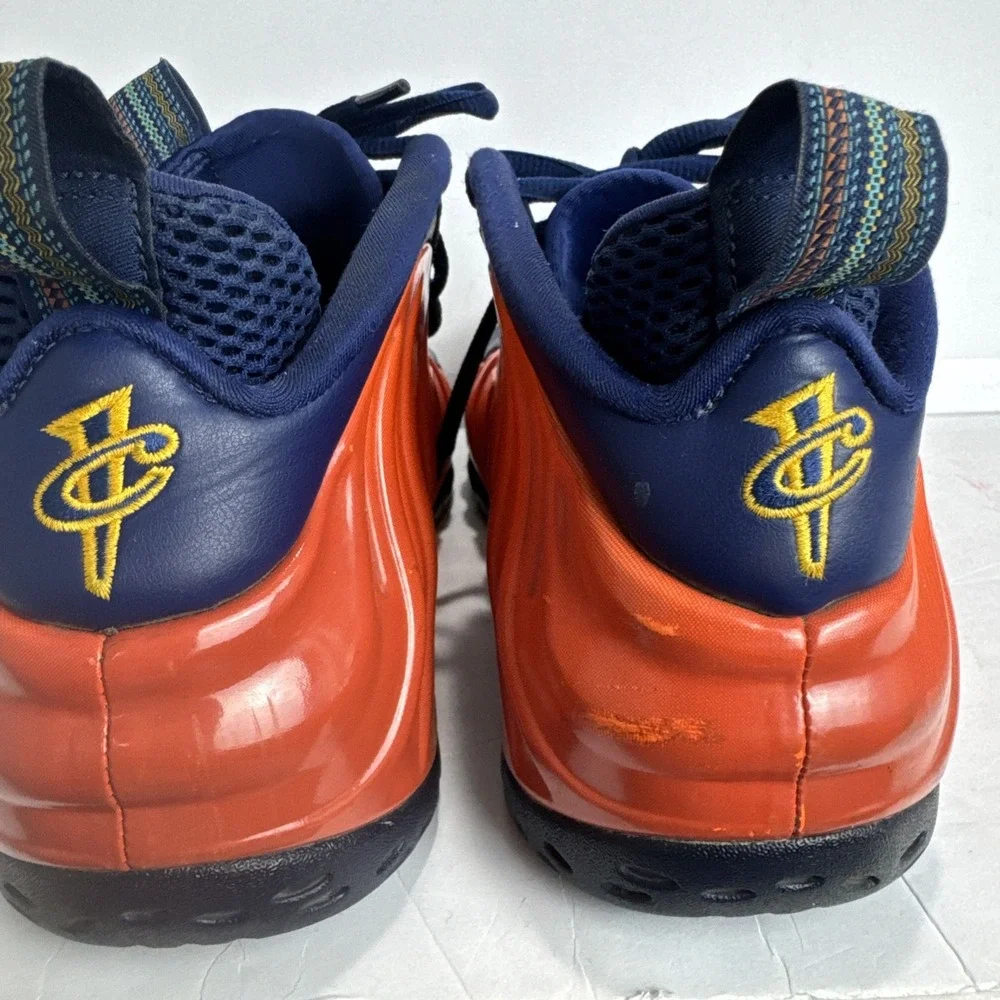 NIKE AIR FOAMPOSITE ONE BLUE VOID RUGGED‎ ORANGE CJ0303 400 SIZE 11 KNICKS